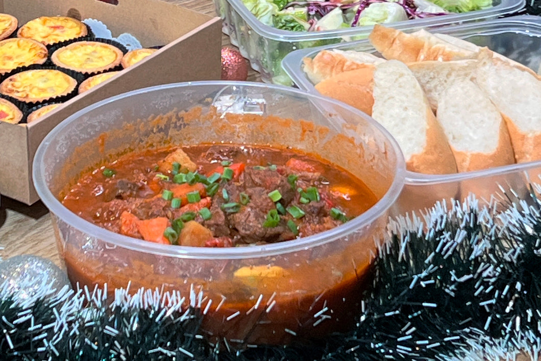 Beef Goulash with Baguette