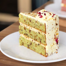 Load image into Gallery viewer, A-CE02) Eggless Pistachio Rose Cake